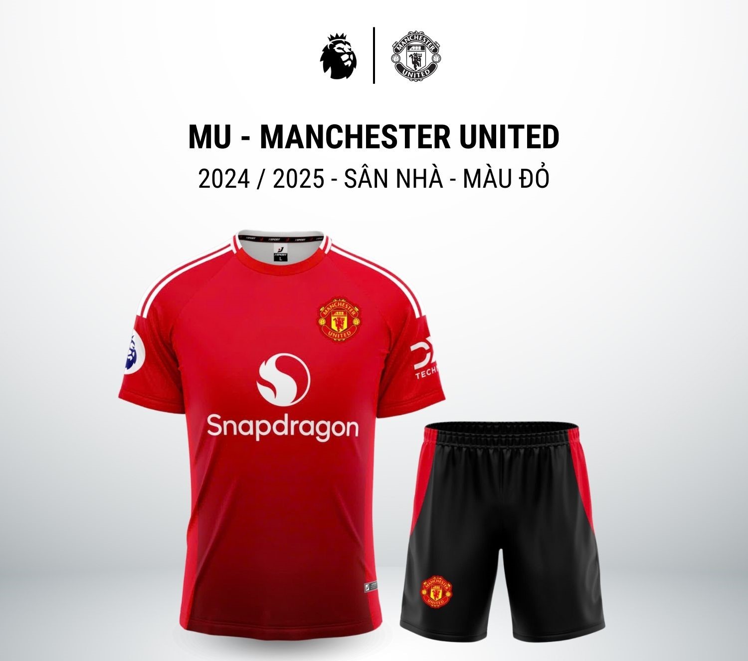 Bộ Quần Áo MU – Manchester United 2024 / 2025 – Sân Nhà – Màu Đỏ